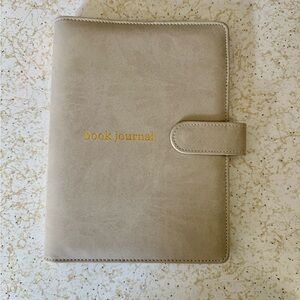 Book journal with inserts